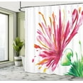 thumbnail image 5 of Ambesonne Pink Shower Curtain, Blooming Petals, 69"Wx84"L, Fuchsia Green, 5 of 5
