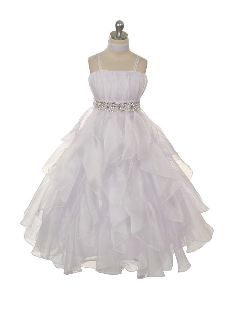 vertical ruffle dress