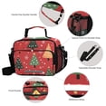thumbnail image 4 of Christmas Trees Snowflakes Dots Insulated Lunch Bag Portable Cooler Bag Mommy Bag Large Capacity 6L, 4 of 9
