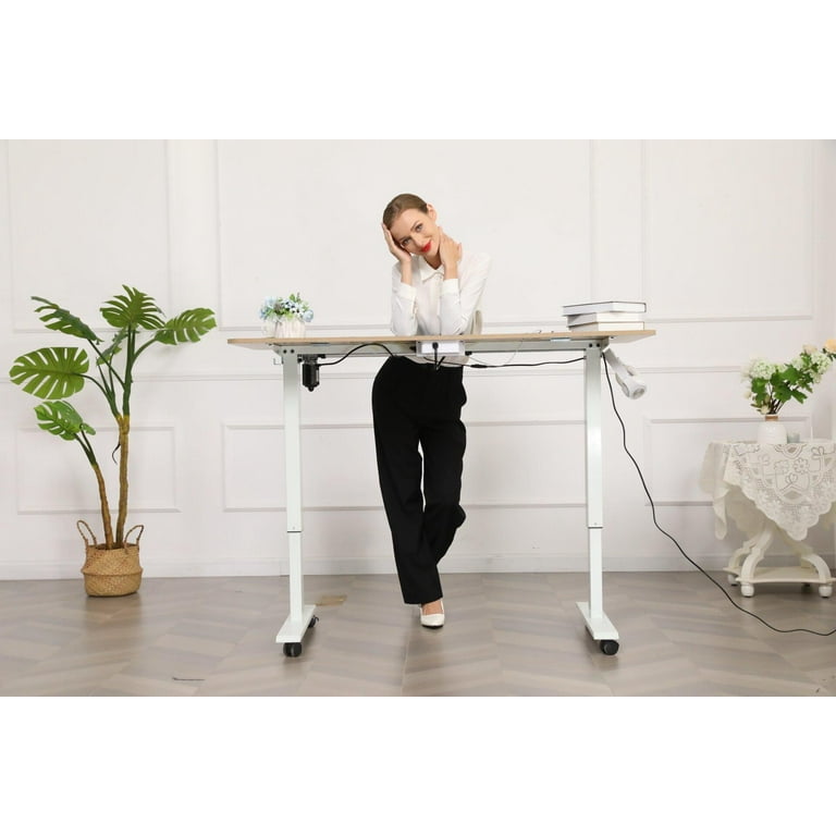 farexon Electric Height Adjustable 59 x 24 inch Standing Desk, Sit