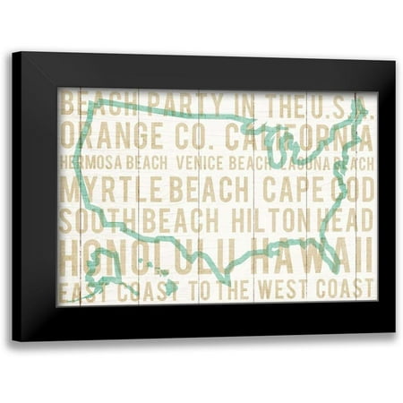 Mullan, Michael 14x11 Black Modern Framed Museum Art Print Titled - Bon Voyage USA