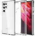 thumbnail image 2 of CaseBorne S Series Case for Samsung [Galaxy S22 Ultra 5G] Hybrid Hard Back Soft Edge - Pure Clear, 2 of 4