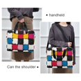 thumbnail image 6 of FORMRS 16" Laptop Bag Carrying Sleeve Case with Handle Travel Shoulder Briefcase, White Checkered Pattern, 6 of 8