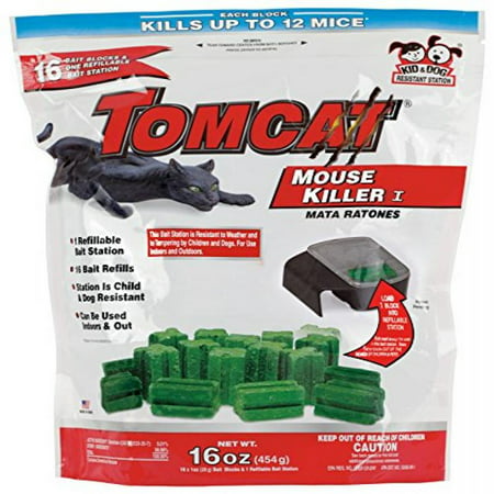 Tomcat Tier Mouse Killer I 1 Refillable Mouse Bait