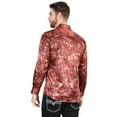 thumbnail image 2 of El General Burgundy Casual Long-Sleeve Shirt 44590, 2 of 4