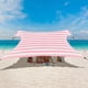 thumbnail image 1 of Toldo para carpa de playa BEW, 3 x 3 m, protección UV UPF 50+, rosa, 1 of 7