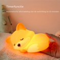thumbnail image 4 of Lámpara de noche Crrynuo - Iluminación para habitación infantil - Lámpara de noche de zorro de silicona naranja - Control táctil, regulable, temporizador de 20 minutos y recargable por USB, 4 of 6