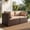 Beige, variant on TANGJEAMER 2 Pieces All-Weather PE Rattan Sectional Sofa with Cushions  for Party and Family Gathering(Black)