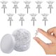 thumbnail image 1 of 100 chinchetas grandes, chinchetas de plástico transparente, chinchetas decorativas con punta de acero inoxidable, chinchetas para tablero de corcho, mapas de pared, oficina, 1 of 3