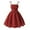 1-Red, variant on Girls' St. Patrick's Day Solid Color Spaghetti Strap Dress, Bow Tie Detail & Lightweight Fabric, Ideal for Summer Casual Outings