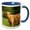 Blue/White, variant on 3drose, Hairy Highland Longhorn Cattle, Brown Smaland Sweden - Eu28 Pka0053 - Per Karlsson, 11oz Magic Transforming Mug