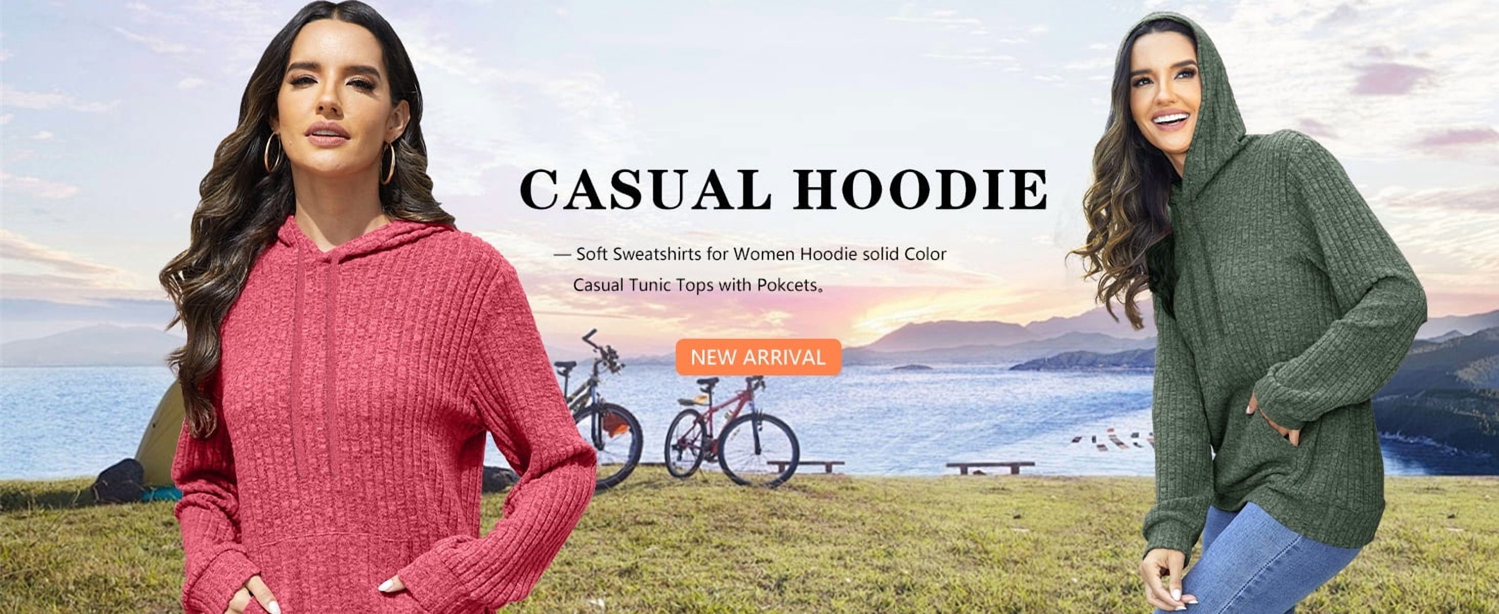 MOSHU Women's Loose Pullover Hoodie photo 8