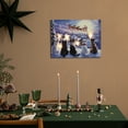thumbnail image 4 of Northlight LED Lighted Dogs and Santa's Sleigh Christmas Canvas Wall Art - 12" x 15.75", 4 of 9