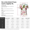 thumbnail image 4 of Bixox Men's Snowflakes Santa Claus Printed Short Sleeve Skinny Athletic T-Shirt, 4 of 6