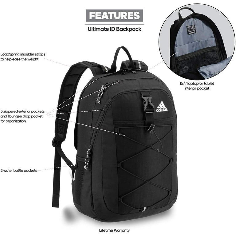 Adidas Load Spring Backpack Black Blue White for Sale in