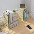 thumbnail image 2 of Desk Shelves Desktop Orgnizer Shelf-White Office Organization for Top of Adjustable Desk Organizers and Corner Bookshelf Table Top Shelving Small Hutch Decorations for Office, 2 of 16