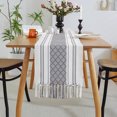 thumbnail image 4 of Woven Table Runners Farmhouse Style,Boho Table Runners 84 inches Long with Tassels Elegant Washable Table Runners for Dining Room ,Party Table Decor, 4 of 5