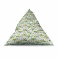 thumbnail image 4 of Floral Lounger Chair Bag, Rhythmic Colorful Flowers Yellow Petals Pattern, High Capacity Storage with Handle Container, Lounger Size, White Multicolor, by Ambesonne, 4 of 5