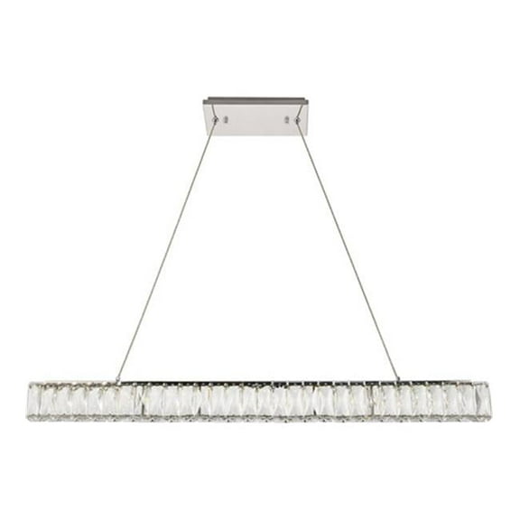 Monroe Integrated Led Chip Light Chrome Chandelier