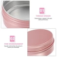 thumbnail image 4 of Rose Gold Aluminum Spiral Lid Box for Travel Storage 20Pcs Cream Holders, 4 of 4
