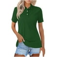 thumbnail image 2 of Aloohaidyvio No Boundaries Shirts for Women,Summer Spring Womens Dressy Tops Sport Cool Dry Moisture-Wicking Performance Golf Polo Shirts,Button Down Tops for Women, 2 of 4