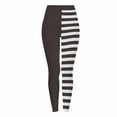 thumbnail image 3 of YOIAVAIOY Womens Halloween Leggings High Waisted Yoga Pants Fashion Color block Printed Casual Tights Bottom Brown XXXL, 3 of 10