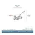 thumbnail image 2 of Moen M-BITION Chrome Two-Handle Lavatory Faucet, 2 of 4
