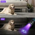 thumbnail image 4 of UV Flashlight 395nm Black Light Mini USB Rechargeable Ultraviolet LED Blacklight Woods Lamp Powerful Fluorescent Portable Detector for Pet Urine Stains, Scorpions, Resin Curing, 4 of 6