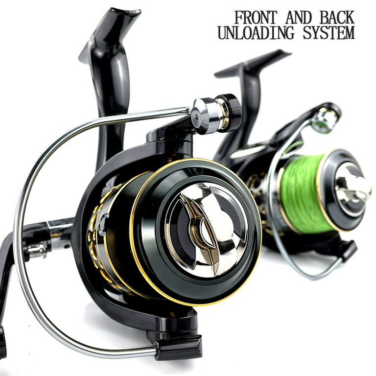 Tbwyf 4000 Series Fishing Spinning Reel Metal Spool Fishing Reel Spinning Reels for Fresh and Salt Water, Black