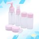 thumbnail image 4 of EeaseMX 1 juego/10 botellas de plástico con pulverizador, recipiente pequeño para crema, loción, líquido y agua, vacías, con bolsa impermeable para el hogar y el exterior (rosa), 4 of 8