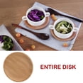 thumbnail image 3 of Conjunto de Platos de Madera Natural, Fuente para Presentar Dulces y Frutas, 2 unidades 2 piezas, 3 of 7