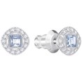 thumbnail image 2 of Swarovski Angelic Square Pierced Earrings - Blue - Rhodium Plating - 5352048, 2 of 3