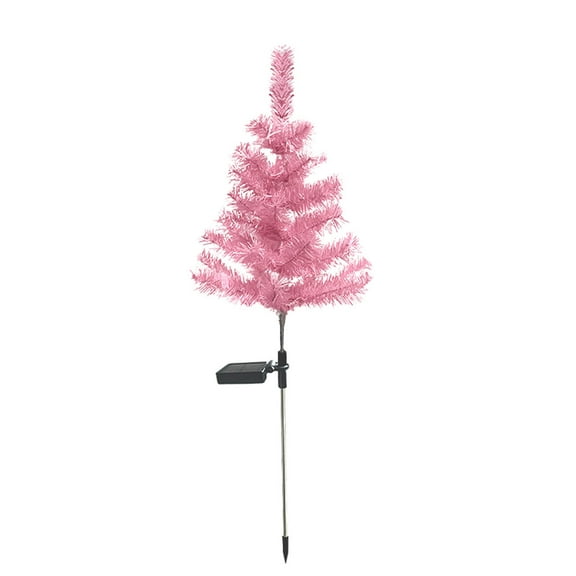 Outdoor Solar Christmas Tree Lights,Holiday Decor for Garden Yard Pathway Lawn Patio-Solar Powered Xmas Tree Lamp with Stakes, Waterproof LED Atmosphere Lights for Courtyards Gardens Decorations