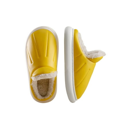 

Gomelly Unisex Memory Foam Slipper Closed Toe House Plush Warm Slides Indoor Bedroom Shoes