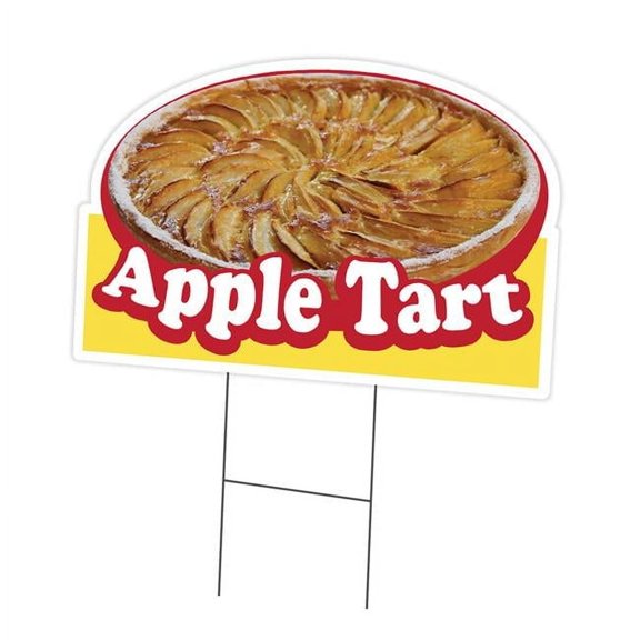 SignMission C-DC-1216-DS-Apple Tart19 12 x 16 in. Yard Sign & Stake - Apple Tart