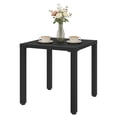 thumbnail image 1 of Table d'Appoint Extérieure en Métal Noir, Table d'Extrémité Carrée de 17,7 Pouces Résistante aux Intempéries pour Patio avec Pieds Ajustables pour Jardin, Bord de Piscine Ou Cour, Petite Table d'Accent Robuste pour Boissons et Plantes, 1 of 7
