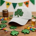 thumbnail image 4 of DAMAI Soft Baseball Hat Embroidered Dad Hat Four Leaf Clover Ireland Irish St Patrick's Men & Ladies Baseball Cap, 4 of 7