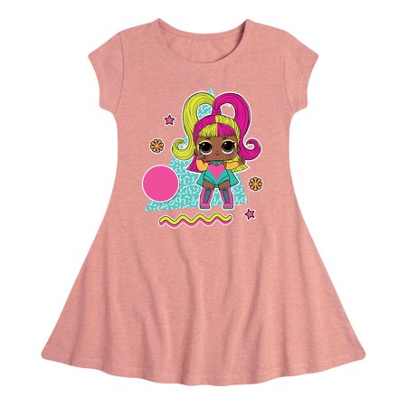 

Lol Surprise! - Glow Grrrl Retro - Toddler And Youth Girls Fit And Flare Dress