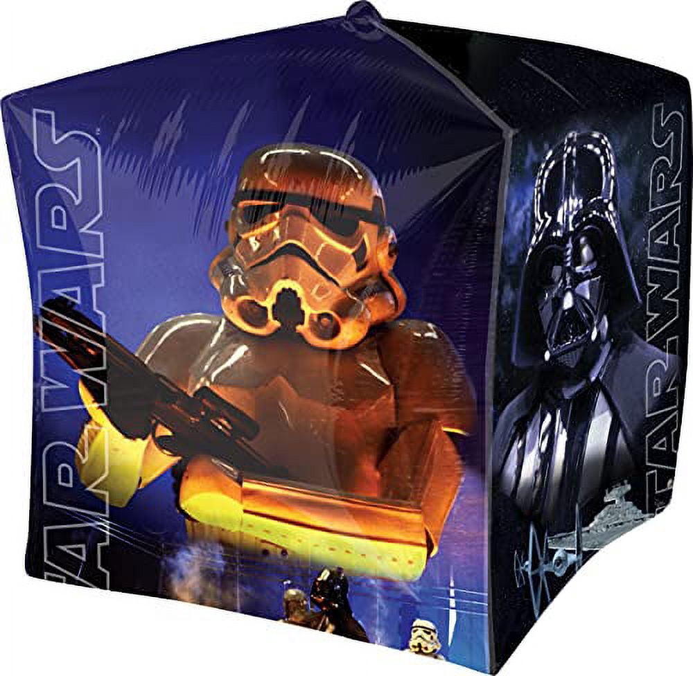 Star Wars Birthday Party Supplies Cubez, Star Ship and Darth Vader Balloon Bouquet Decorations
