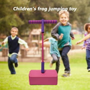 yuyomalo Kids Frog Jumping Toys Elastic Balance Stick Sports Training Tool (Red)