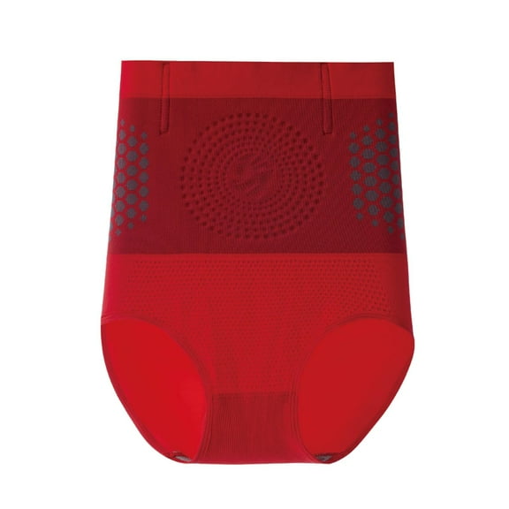 KHONTS Women's High Waist Shaping Underwear Tummy Control Seamless Sculpting Panties Red XL