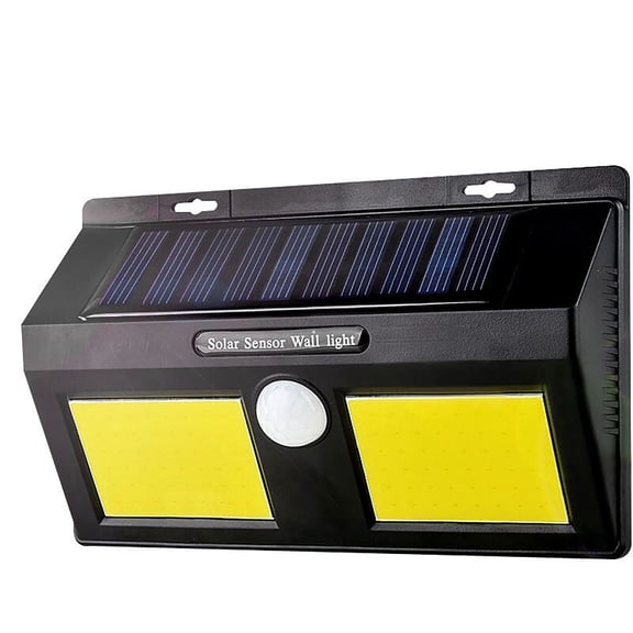 Hvmvliv Outdoor Solar Lights Solar Wall Lights Human Sensor Wall Sconce Outdoor Water-Proof Patio Lighting Lights Decorative Lights for Garden Black