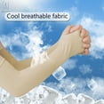 thumbnail image 2 of Gustave 1 Pair UV Sun Protection Cooling Arm Sleeves Men Women Long Arm Cover Sleeves for Basketball Sports Running Golf Cycling Driving Fishing, 2 of 11