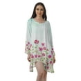 thumbnail image 1 of Moomaya Robes Décontractées Femmes Rayonne Robe Mini à Manches Longues pour Femmes, 1 of 4
