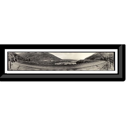 Historic Framed Print, PA The Horseshoe Curve, Altoona, na1934, 36-3/8" x 8-3/8"