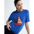 thumbnail image 4 of Free Assembly Women's and Women's Plus Roll Neck Cotton Sweater with Short Sleeves, Sizes XS-4X, 4 of 5