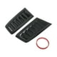 thumbnail image 1 of Recubrimiento de salida de aire del capó Unique Bargains para Ford Focus RS ST MK2 2009-en adelante, Bezel de decoración exterior ABS de fibra de carbono negra 26x13.7cm 1 par, 1 of 7