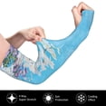 thumbnail image 3 of Lsque Hanging Orchids Floral Blue Cooling Arm Sleeves for Men & Women -Compression Sleeves to Cover Arms for Working,Sun Sleeves for UV Protection,Breathable, Moisture-Wicking, 3 of 8