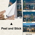 thumbnail image 4 of Peel and Stick Wallpaper Canvas Skyline Santiago de Chile Modern Art Wall Mural Decor Self Adhesive and Removable 100in x 144in, 4 of 7