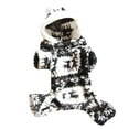 thumbnail image 2 of Zhaomeidaxi Cute Cartoon Pet Christmas Elk Costume Dog Puppy Hoodie Coat Jacket Clothes Soft Coral Velvet Fleece Winter Warm Hooded Sweater Jumpsuit Outfit Apparel for Small Dogs, 2 of 8